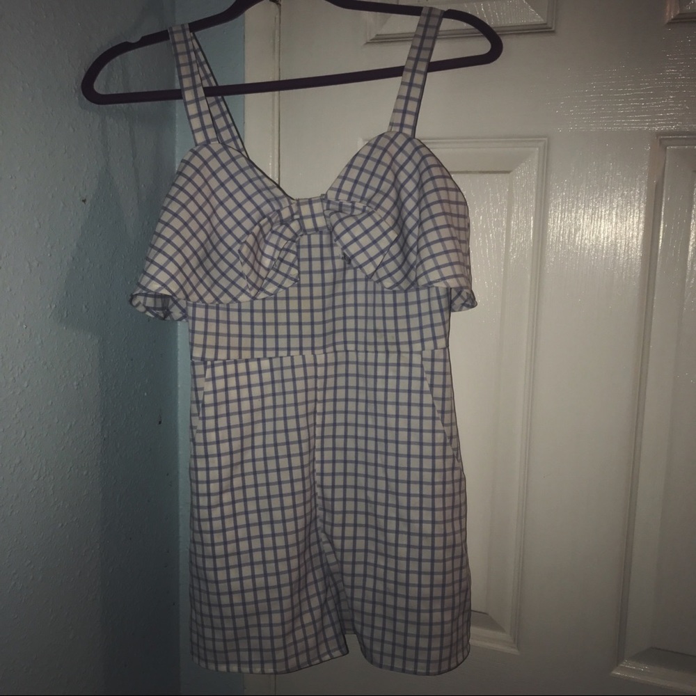 Plaid Romper